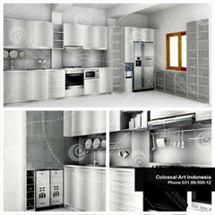 kitchen set kabinet atas bahan lacker